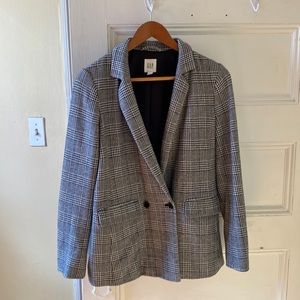 GAP Glen Plaid Oversized double breasted blazer